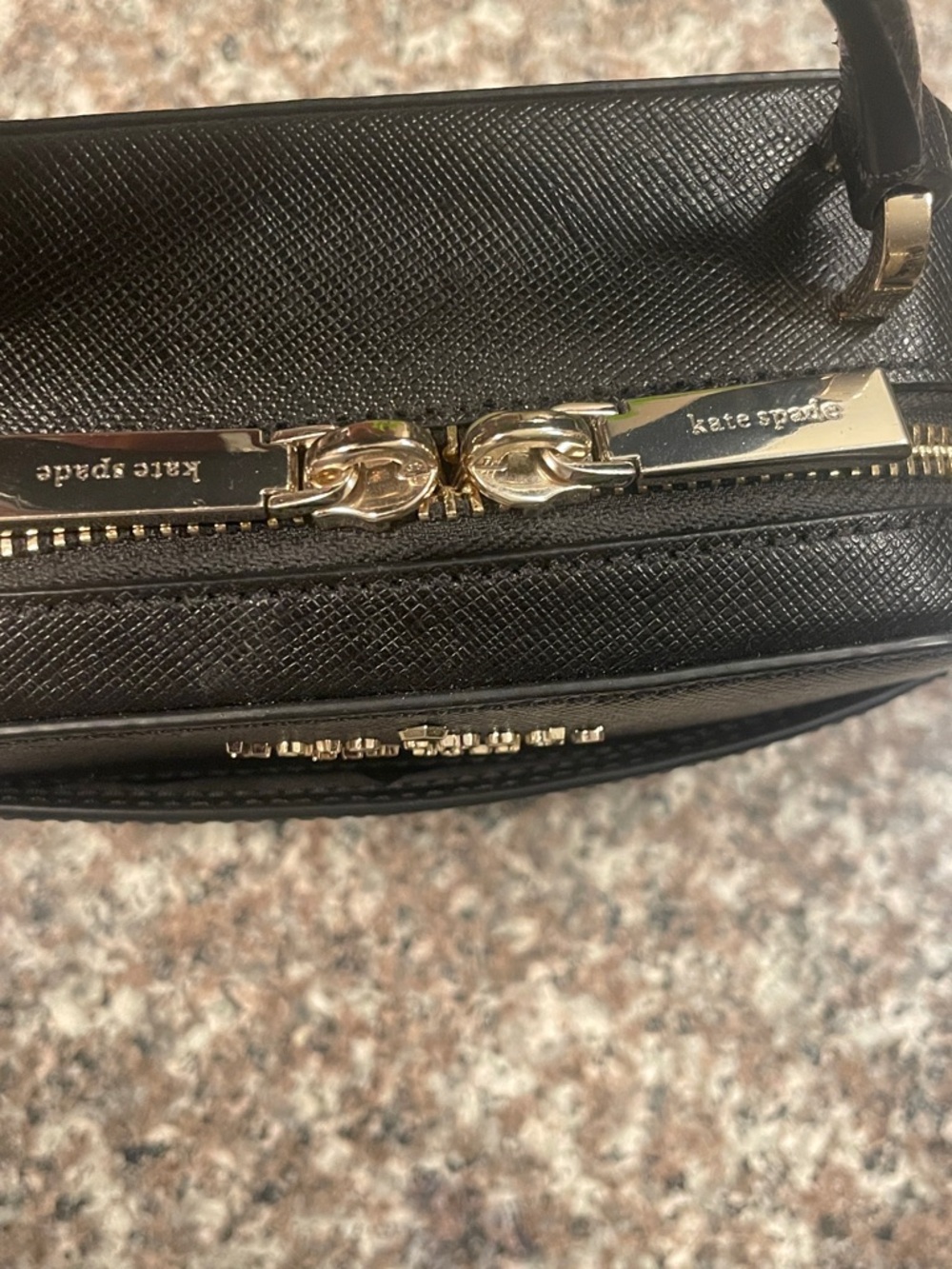Kate Spade ♠️ New York Black Structured Top Handle Bag - Picture 3 of 11